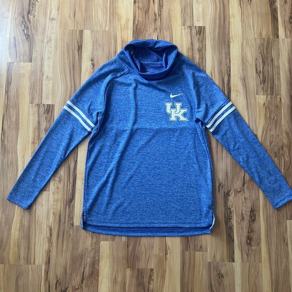 Nike Women's Heathered Royal Kentucky UK Wildcats Funnel Neck Pullover S